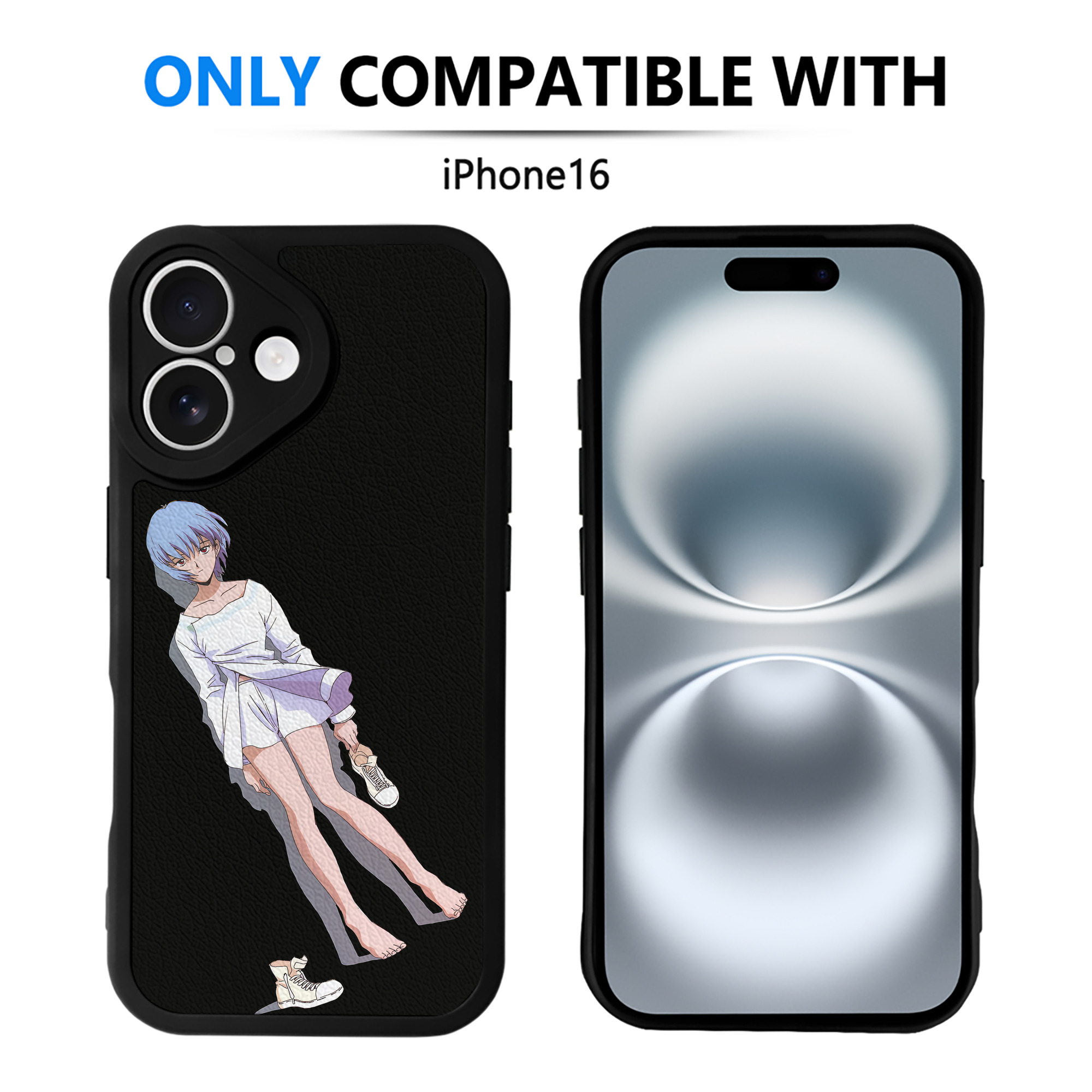 （画像用） EVA 新世紀エヴァンゲリオン 【iPhone 16シリーズ対応】シリコンスマホケース（レザー調） 材質：シリコン
